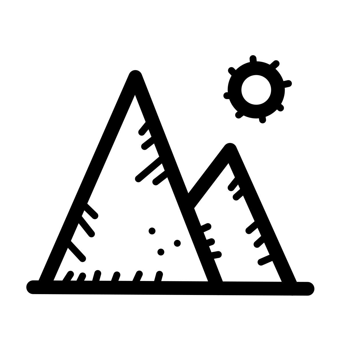 quill style paisaje icon