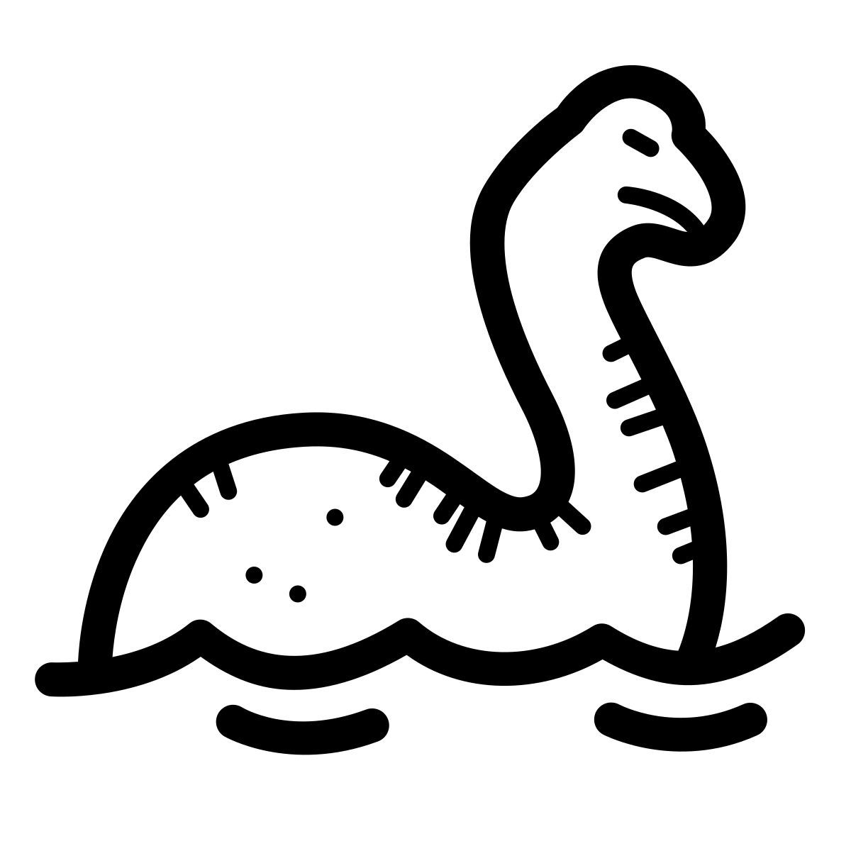 quill style monstre du loch ness icon