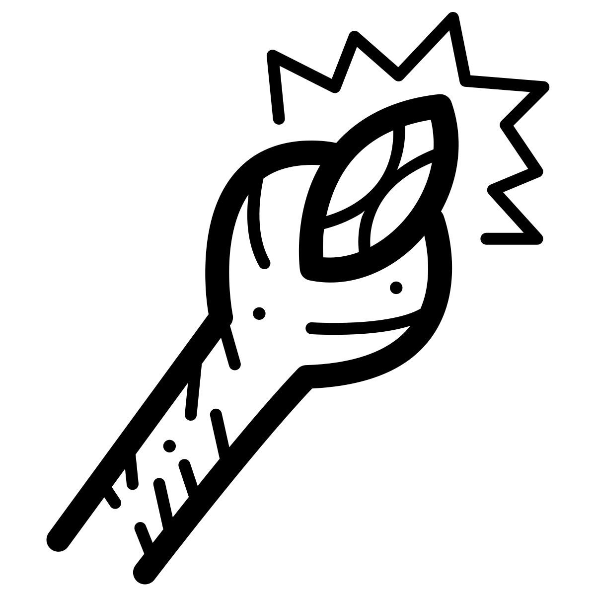 quill style mage staff icon
