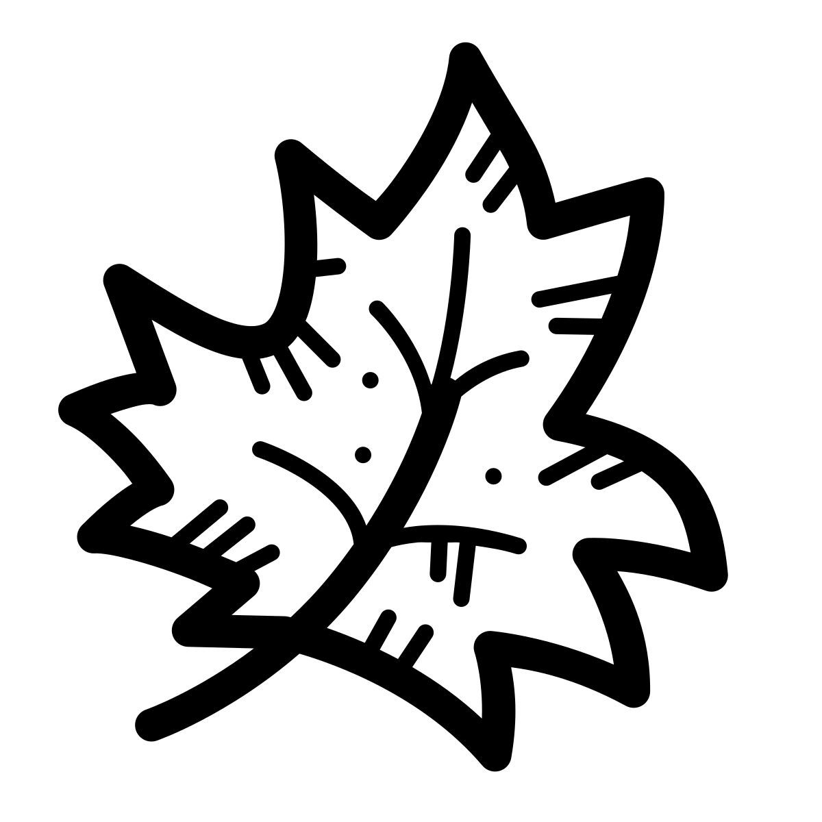 quill style ahornblatt icon