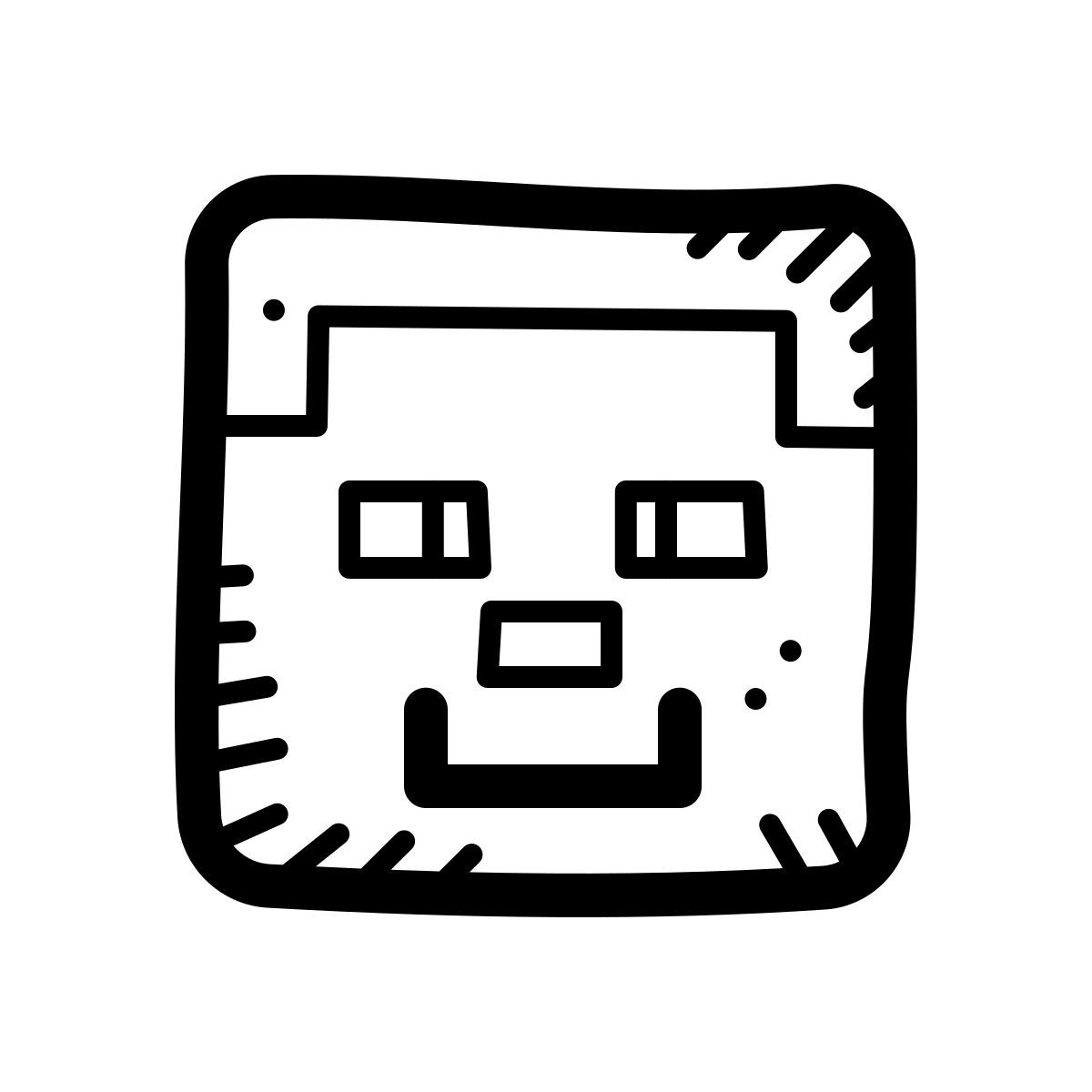 quill style personaje principal de minecraft icon