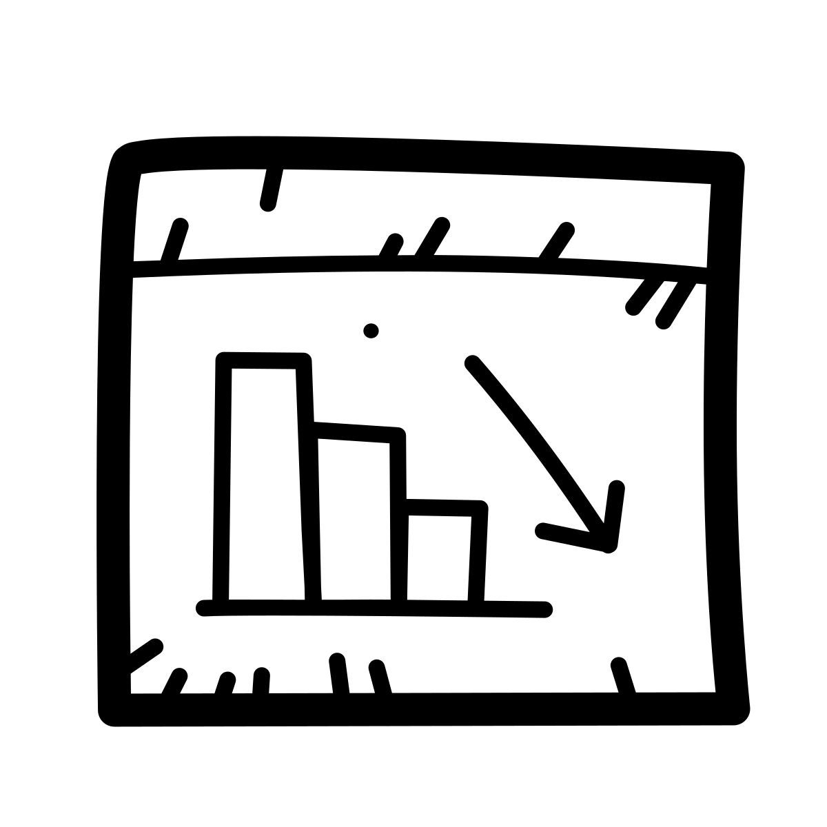 quill style decline icon