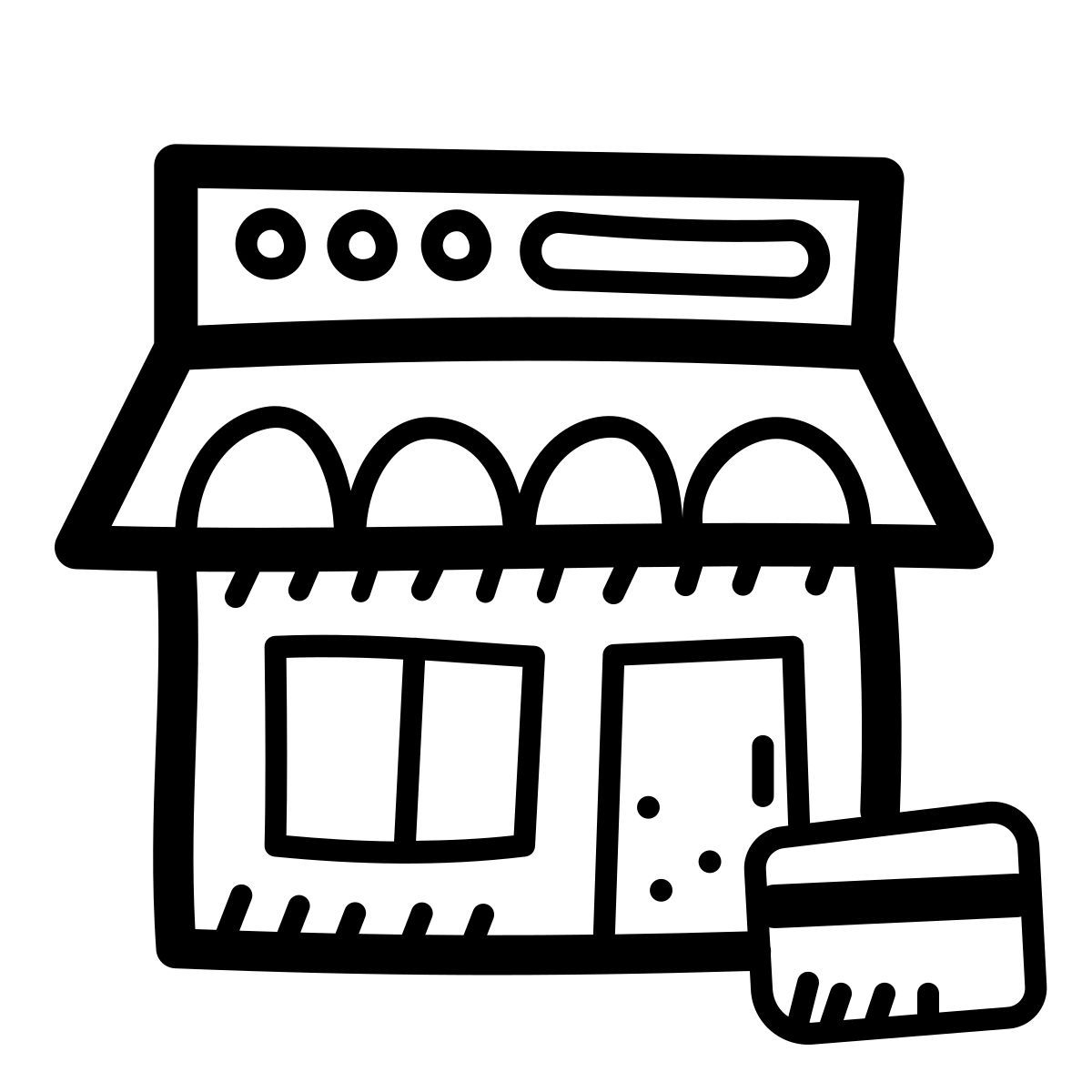 quill style online shop card payment icon