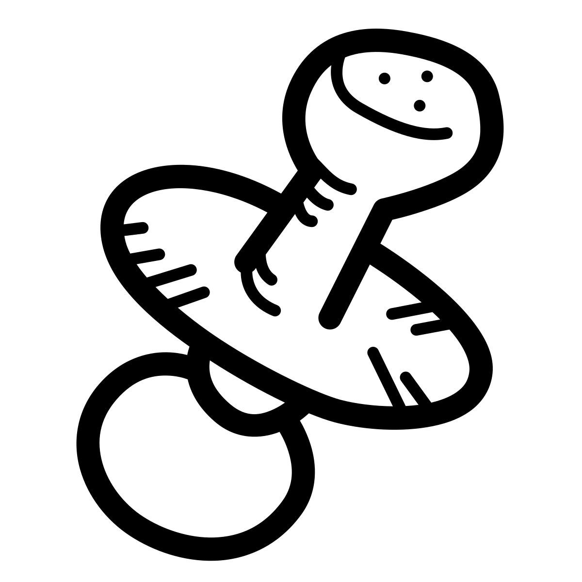 quill style chupete icon