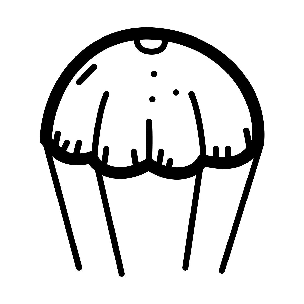 quill style paracadute icon