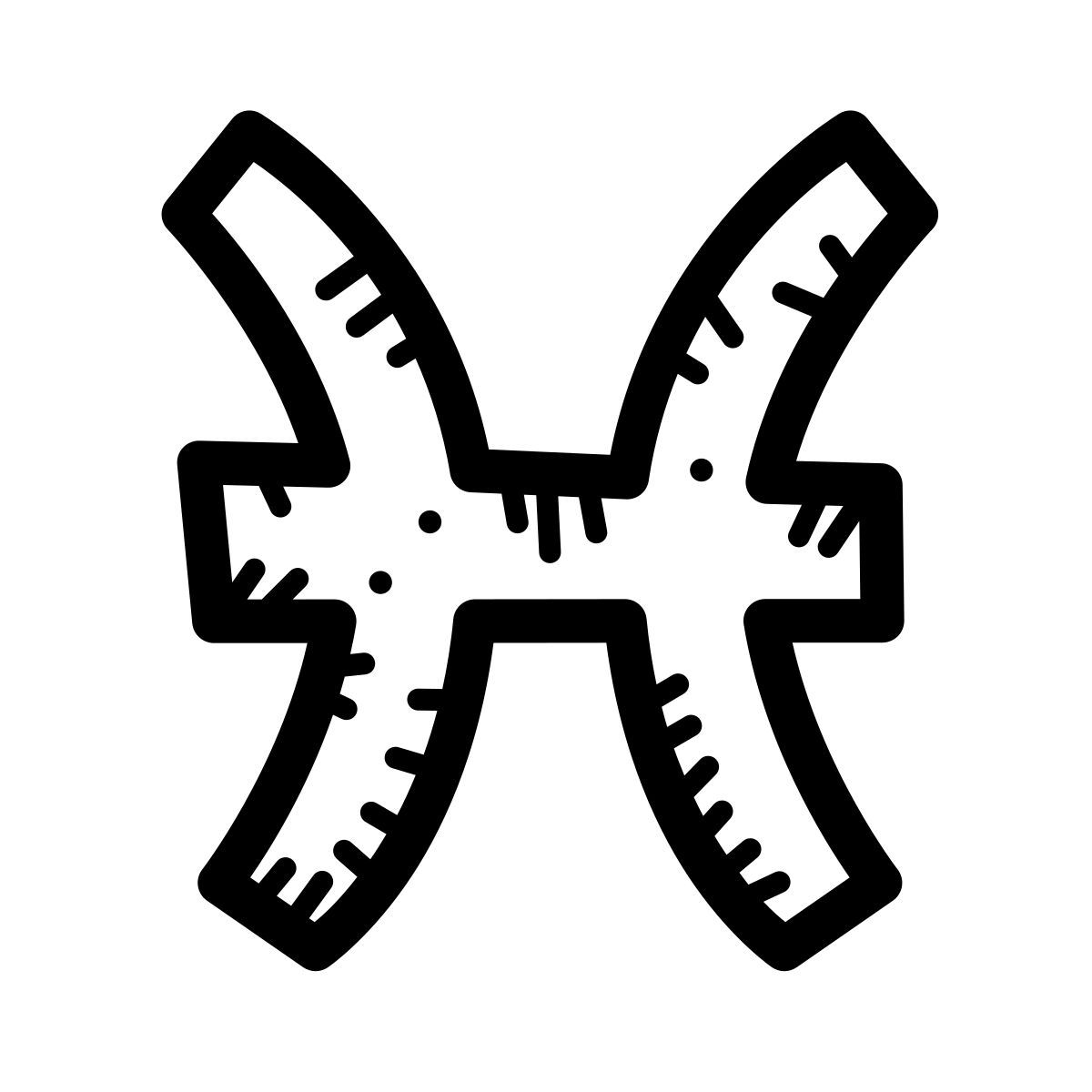 quill style pisces icon