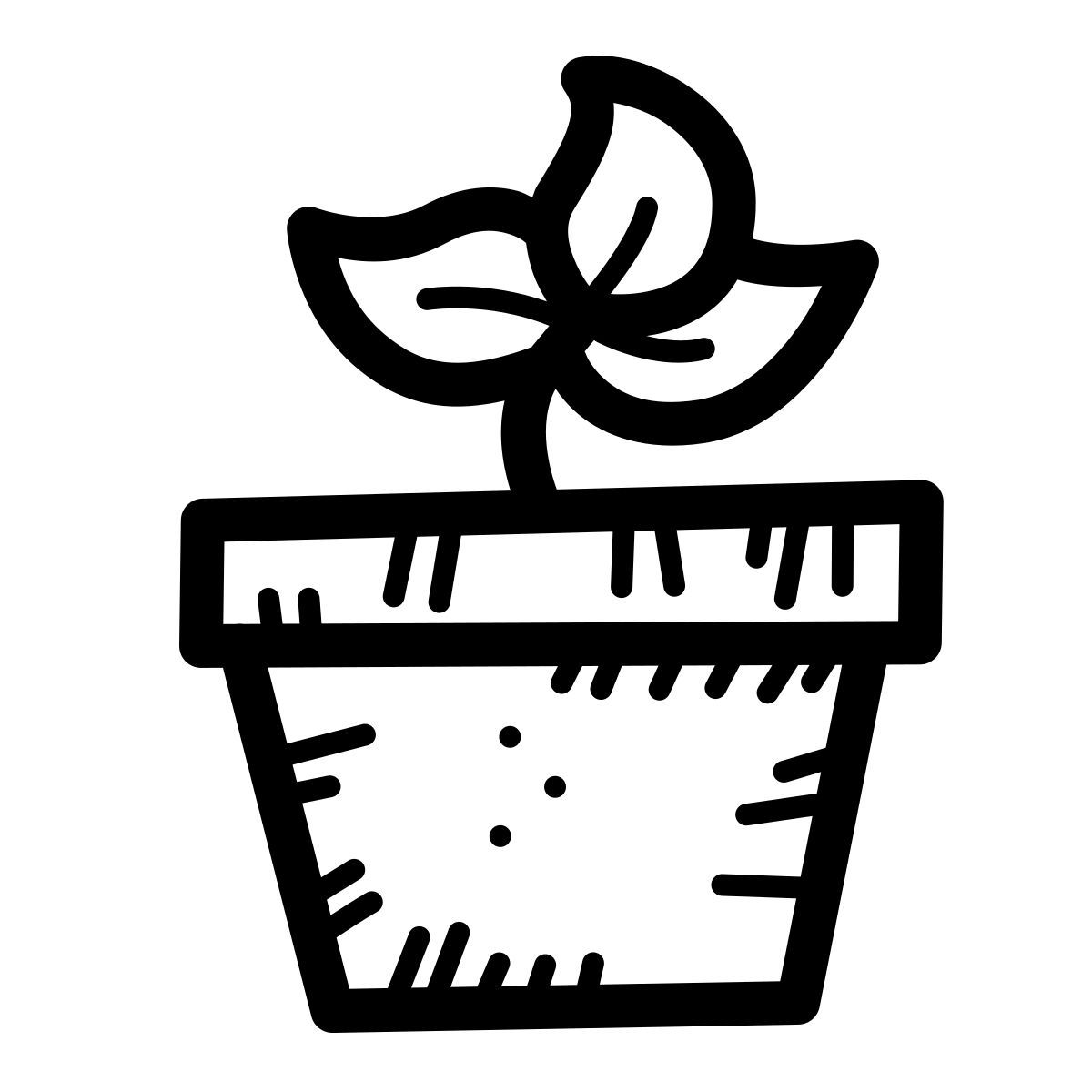 quill style topfpflanze icon