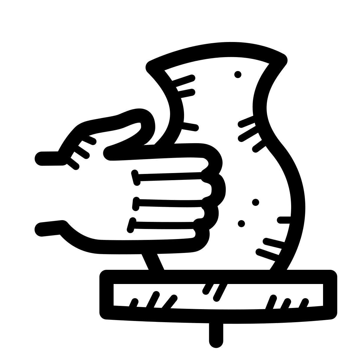 quill style tornio da vasaio icon