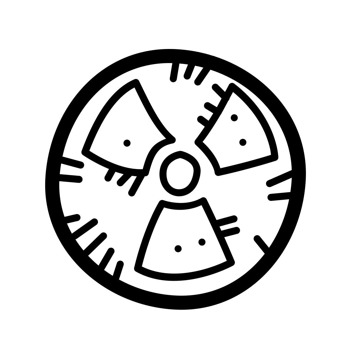 quill style radioattivo icon