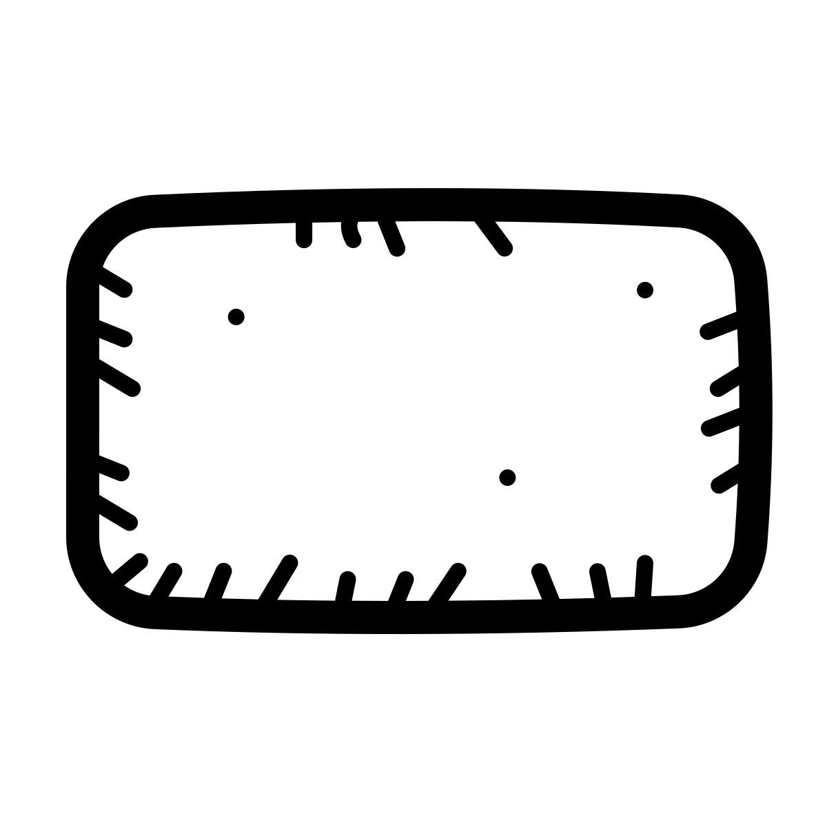 quill style rectangle icon
