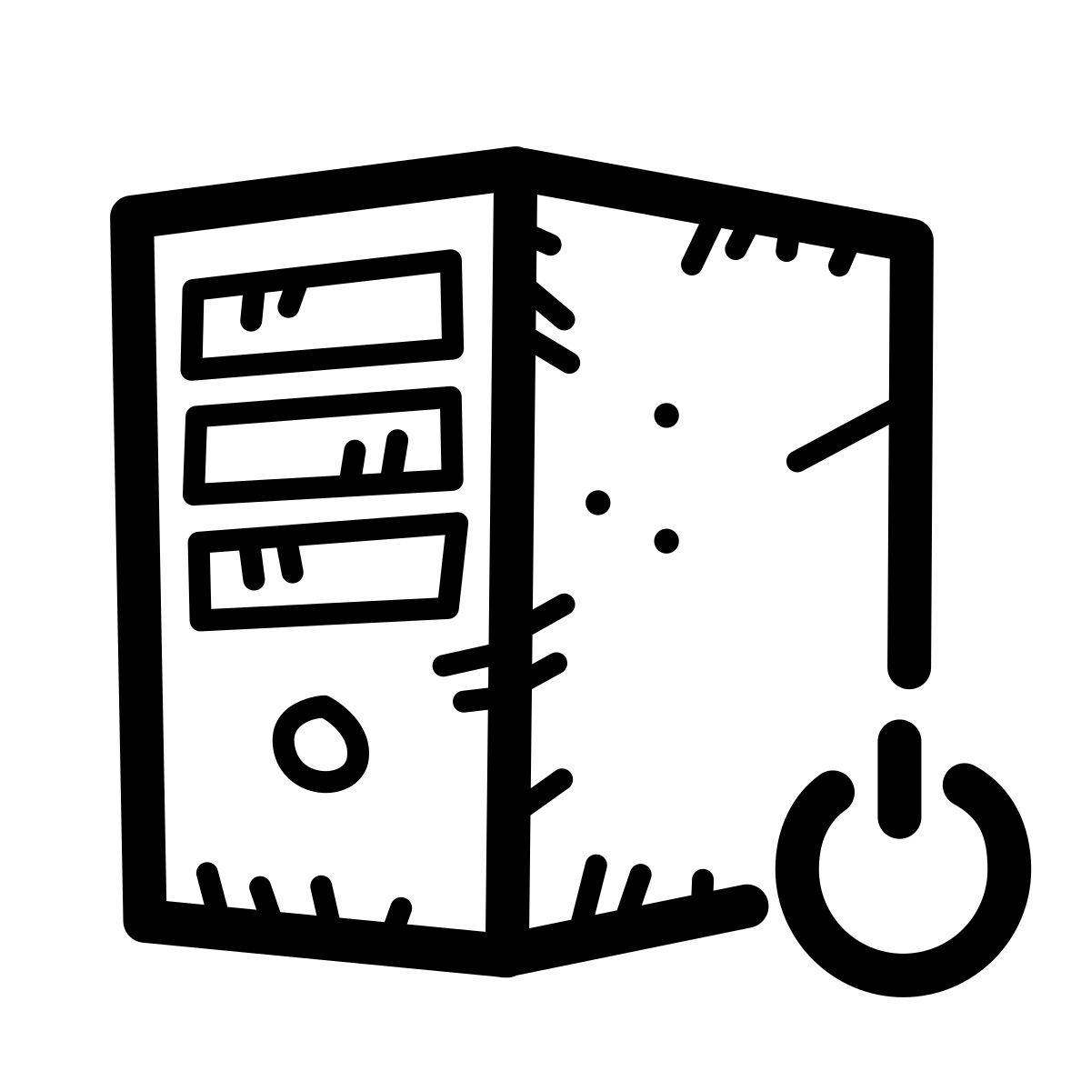 quill style 서버 종료 icon