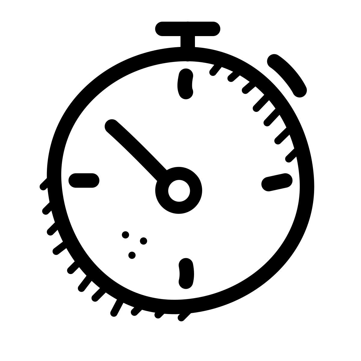 quill style stopwatch icon