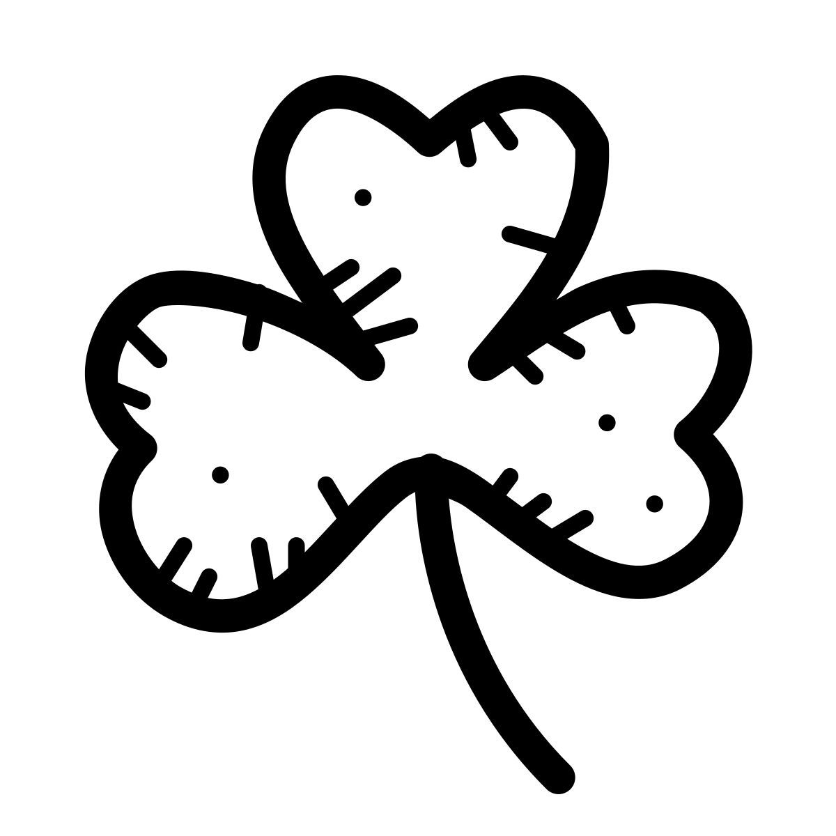 quill style 세 잎 클로버 icon