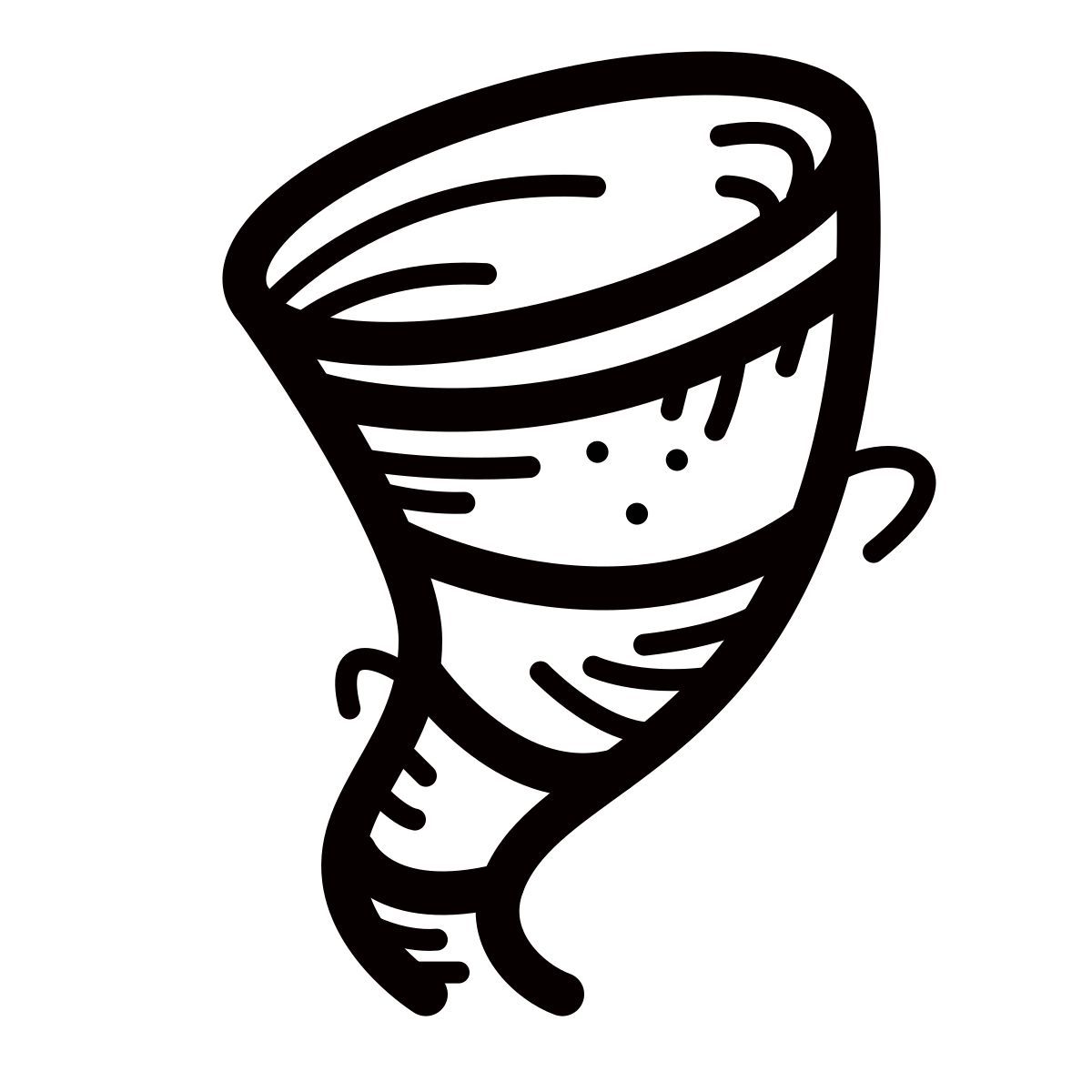 quill style tornado icon