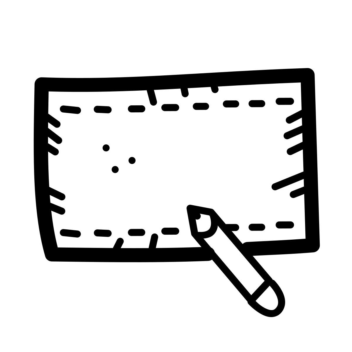 quill style editing video icon