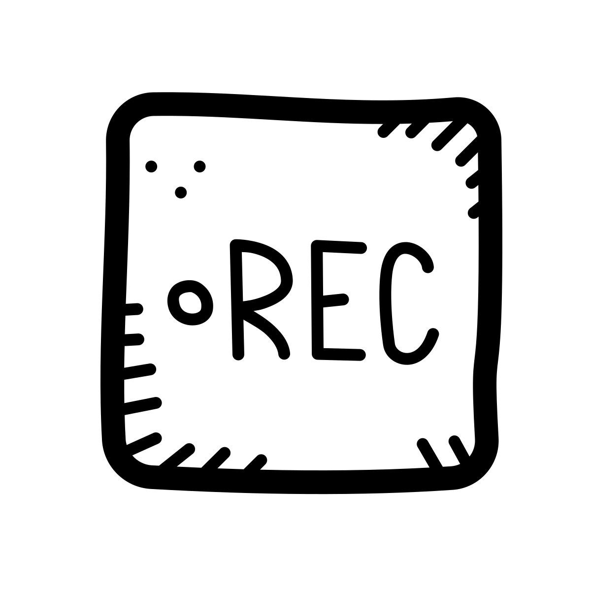 quill style registrare video icon