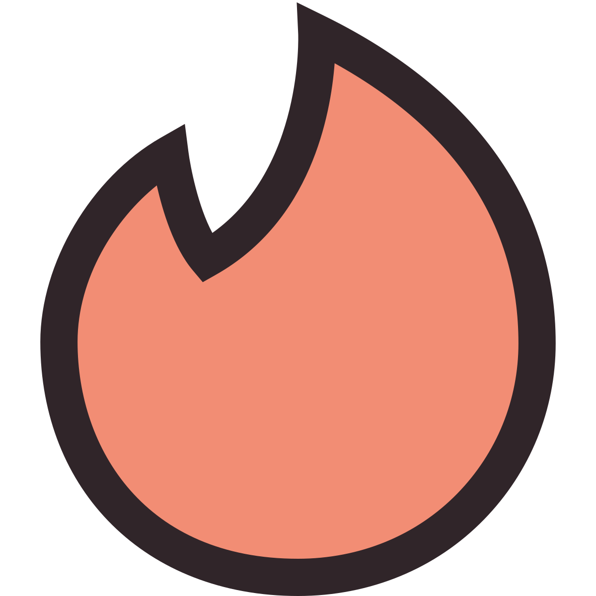 retro style   tinder icon