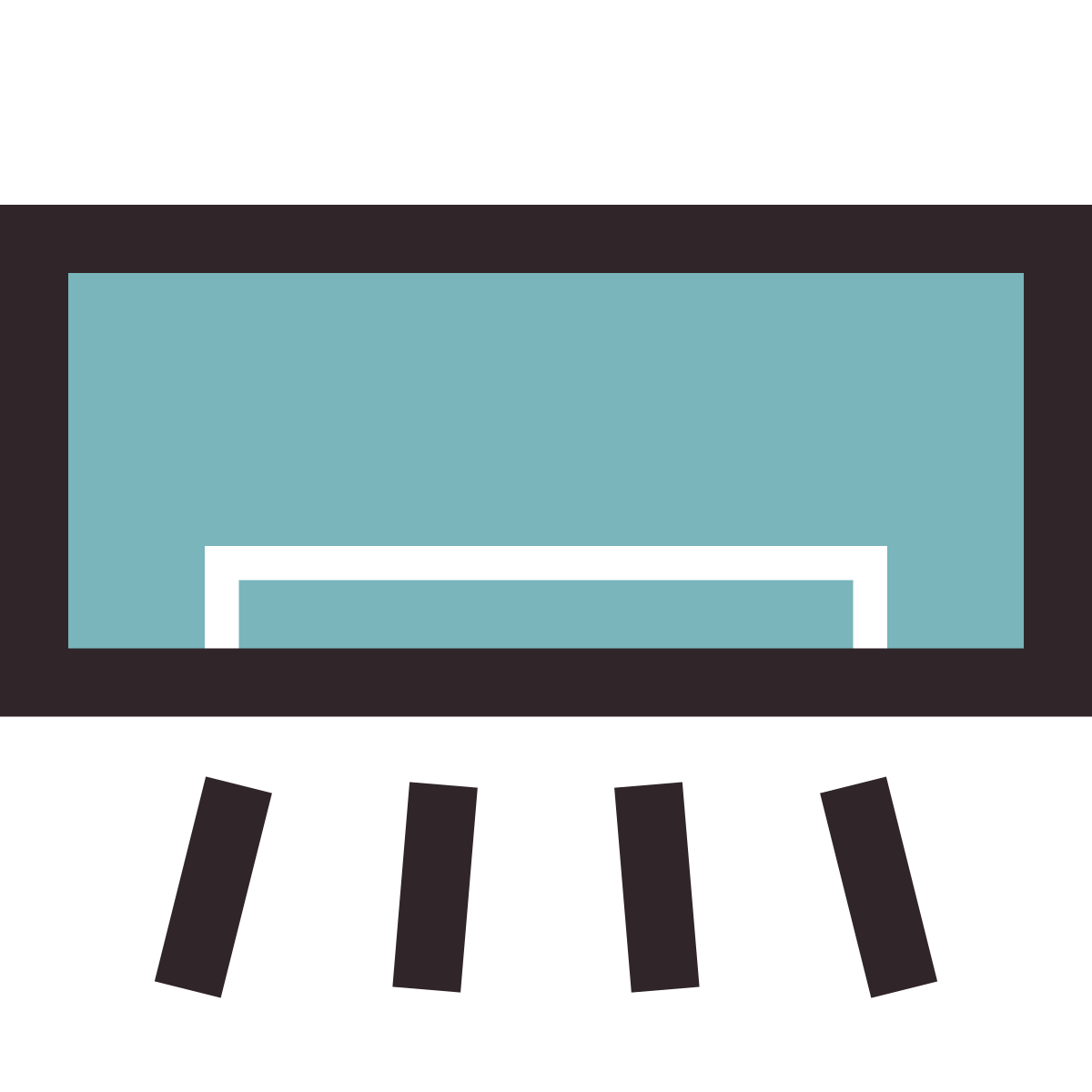 retro style air conditioner icon