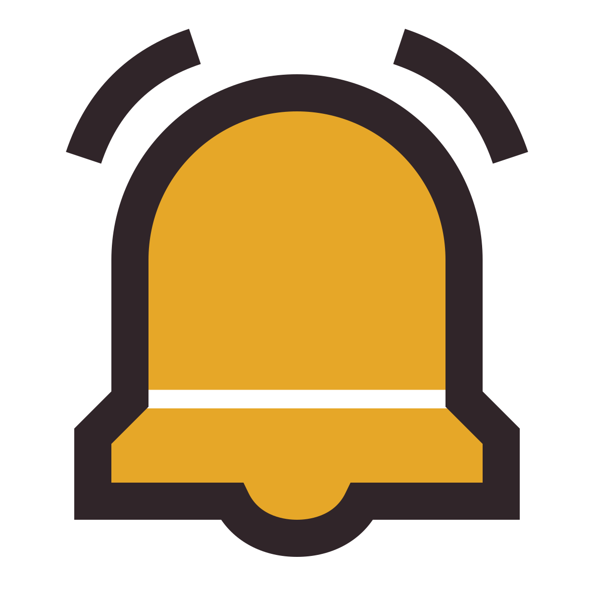 retro style alarm icon