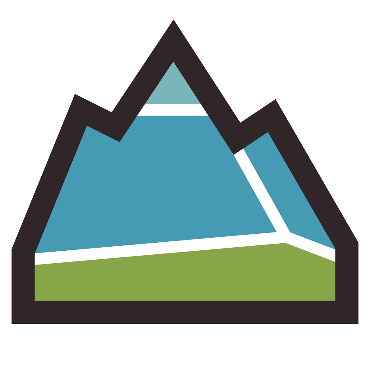 retro style alps icon