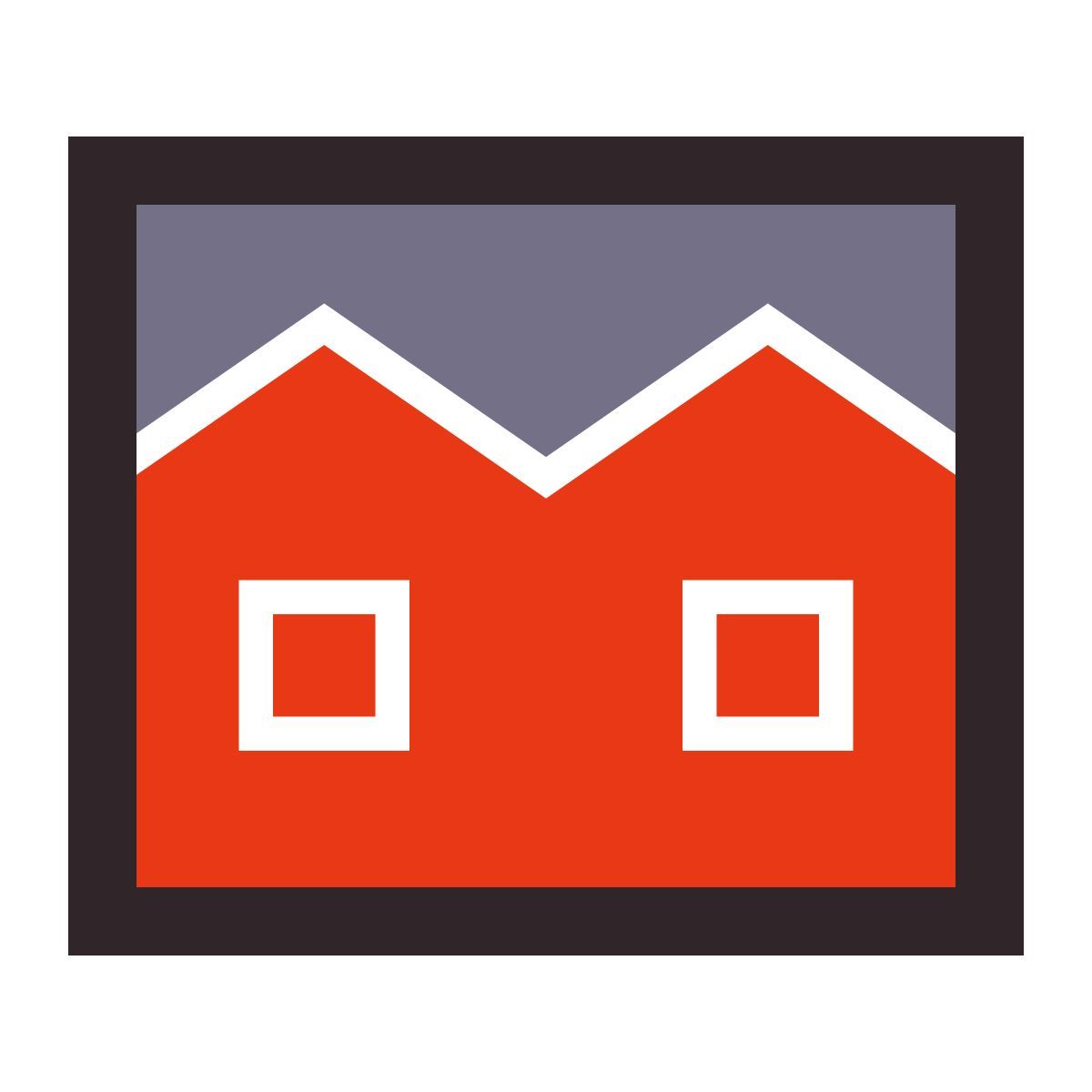 retro style apartment icon