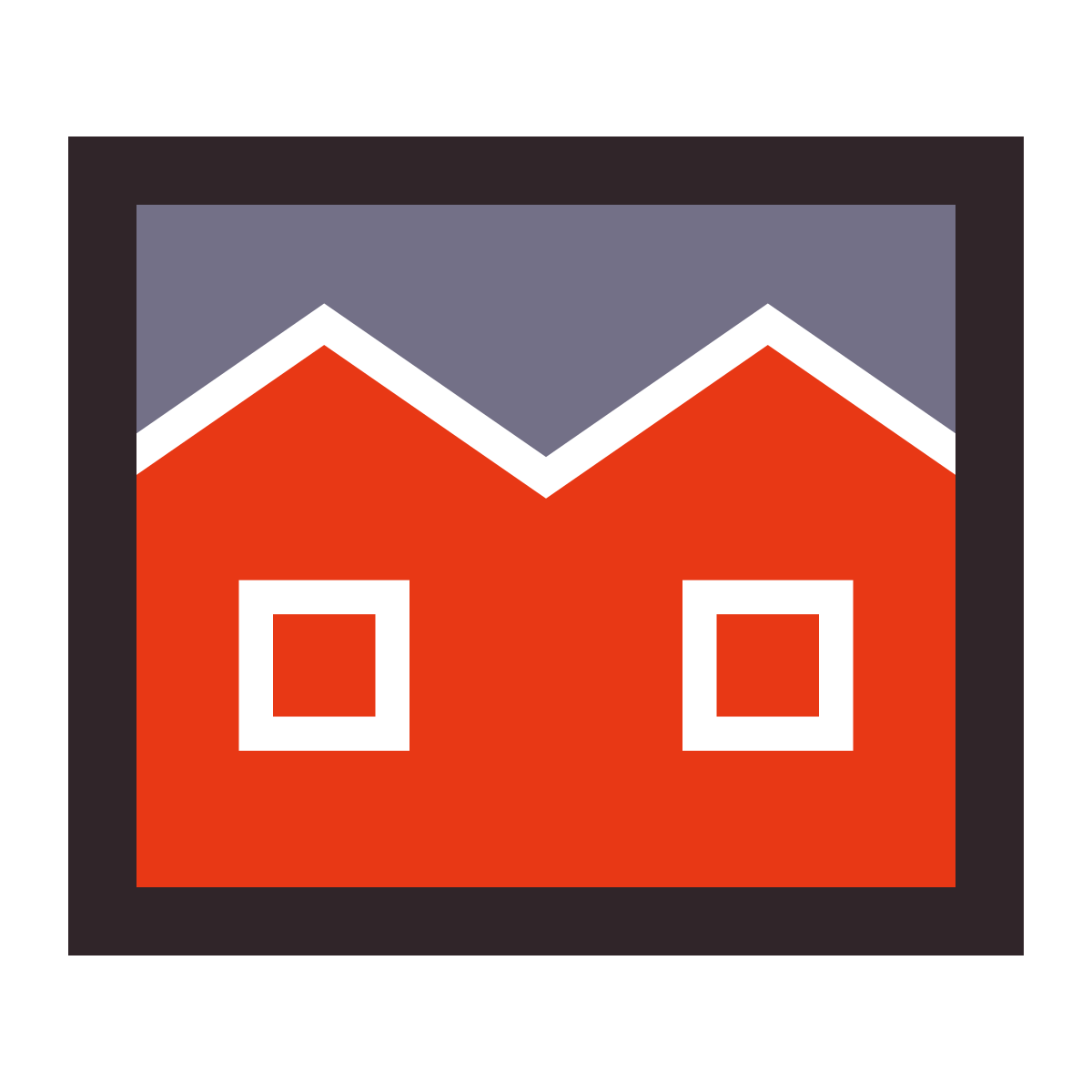 retro style apartment icon