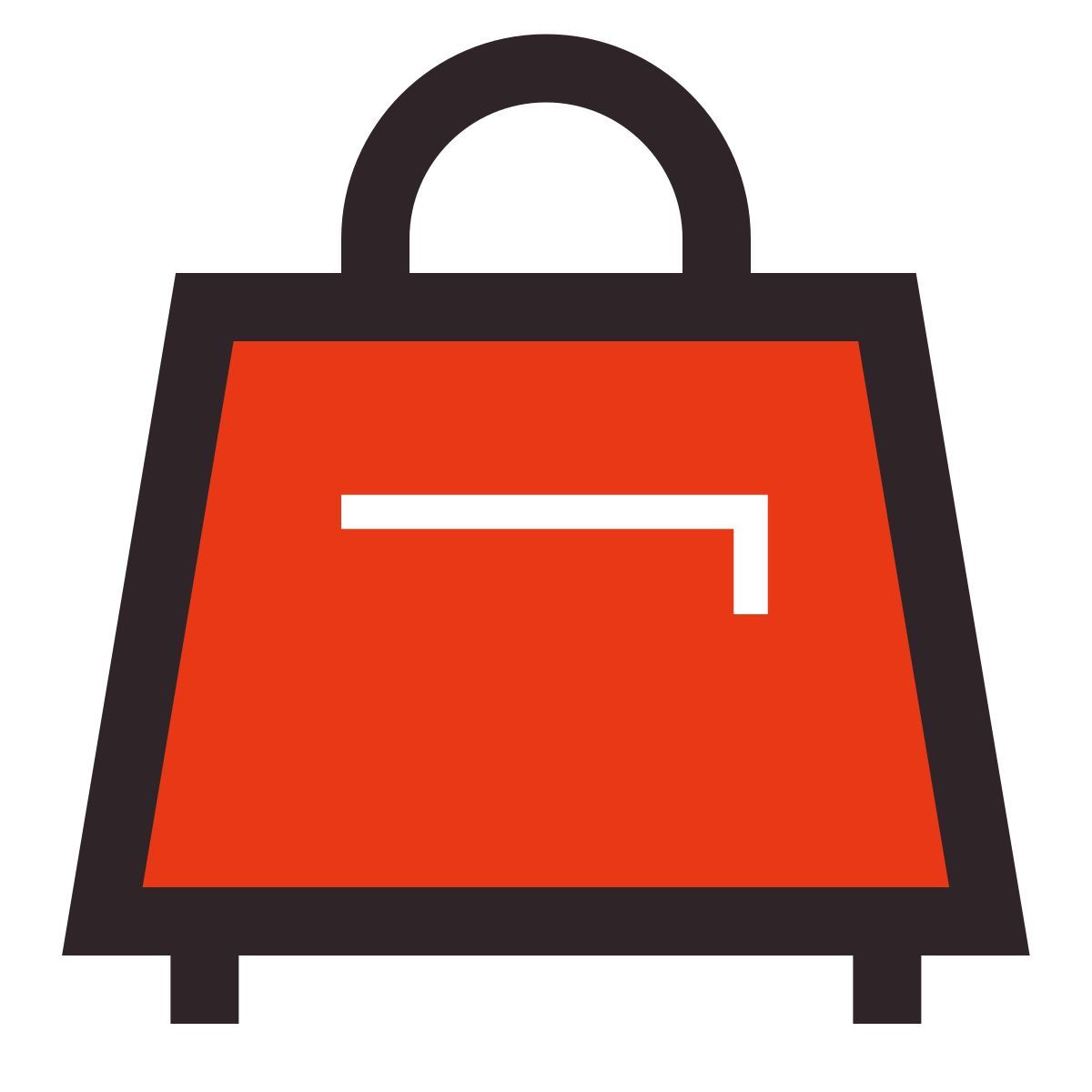 retro style handbag icon