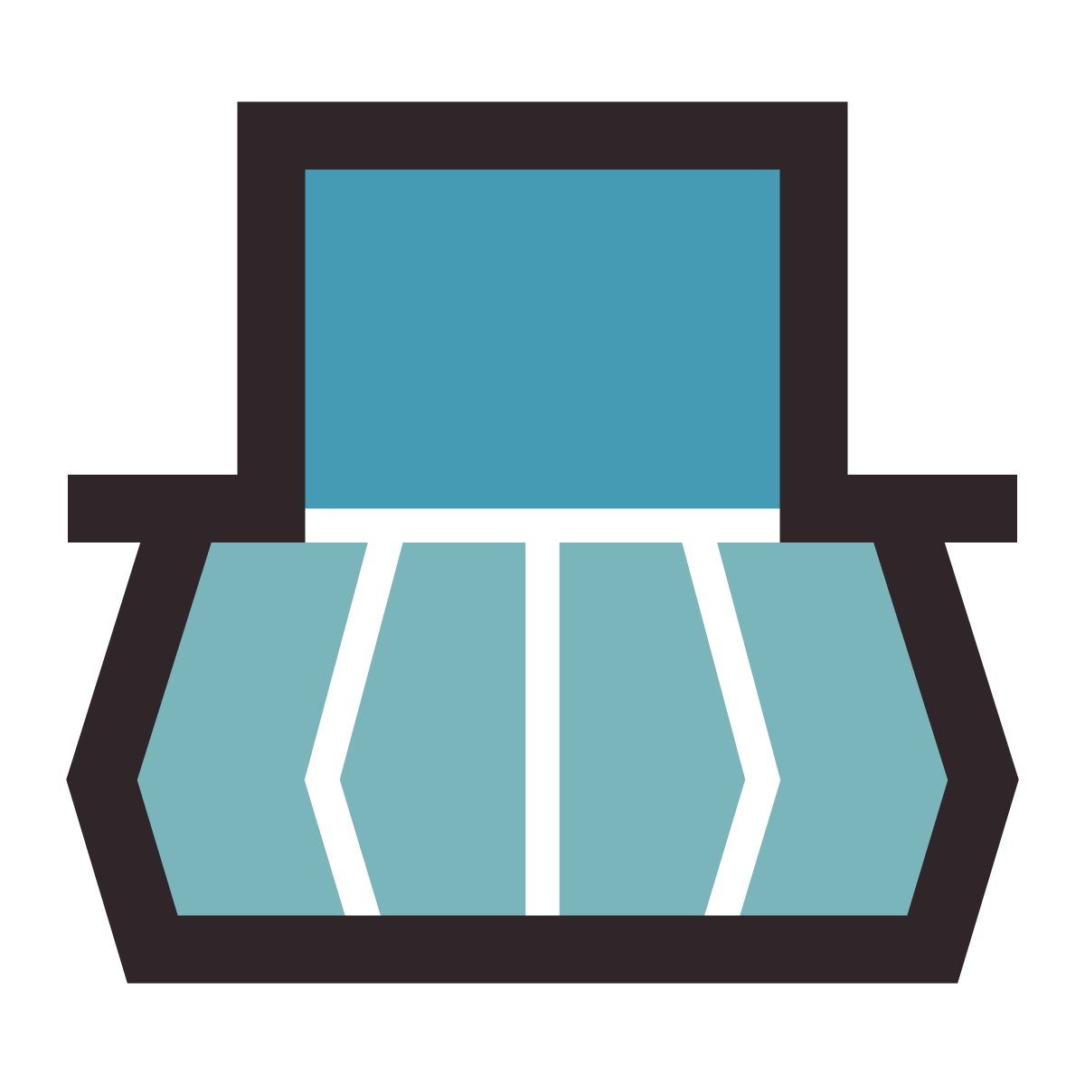 retro style balcony icon