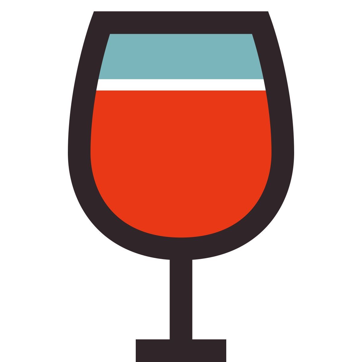 retro style wine bar icon