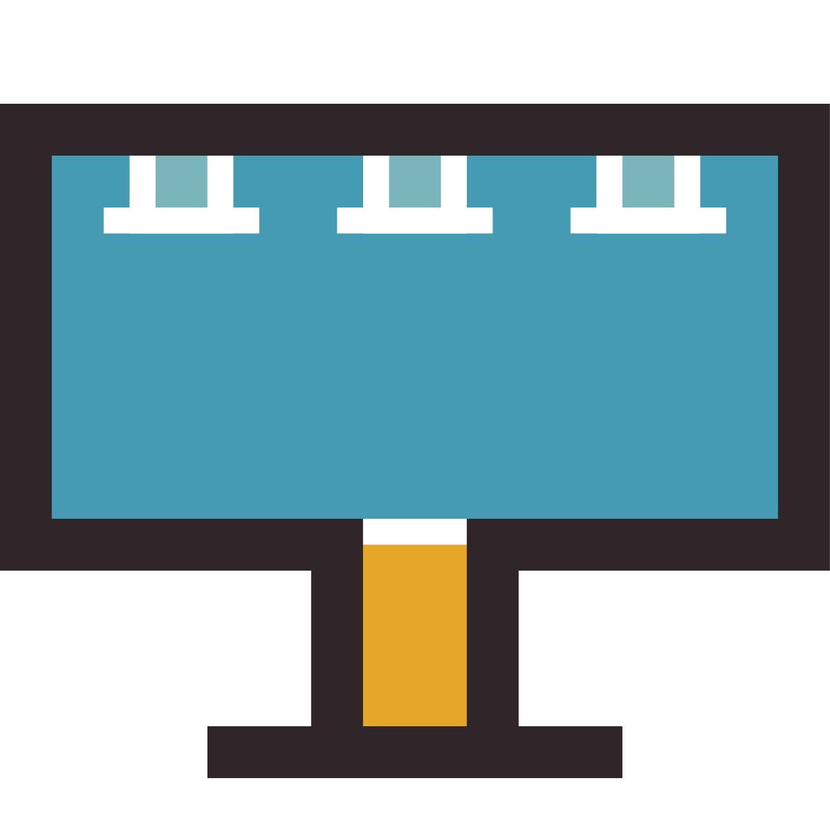 retro style 광고 게시판 icon