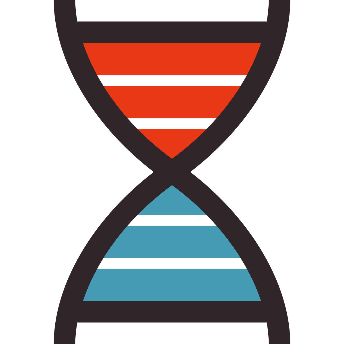 retro style biotech icon