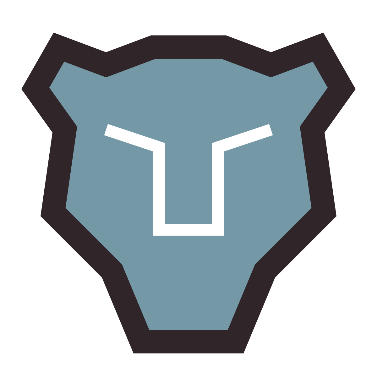 retro style black jaguar icon
