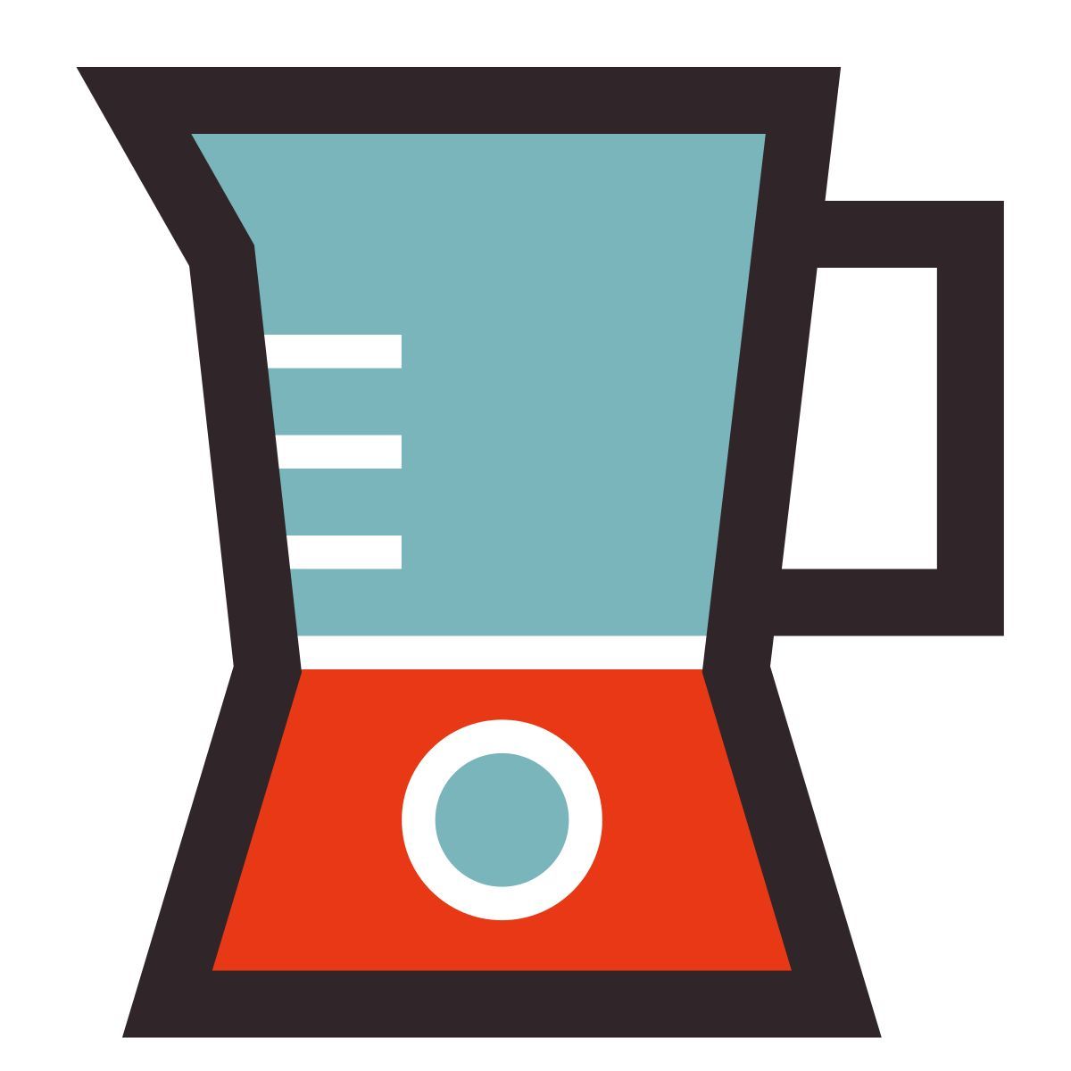 retro style blender icon