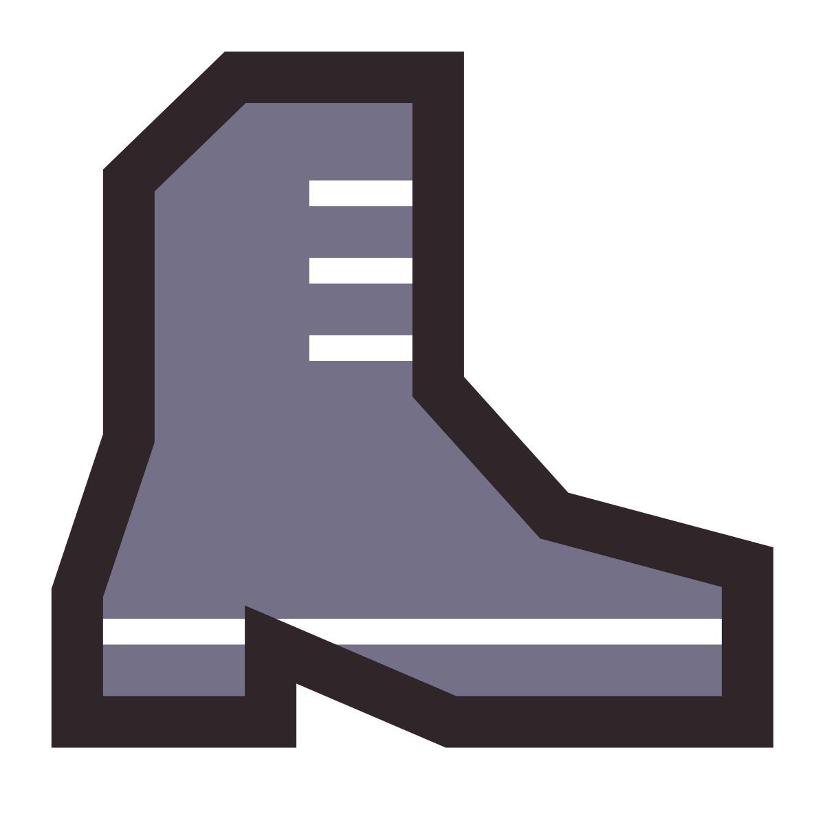 retro style stiefel icon