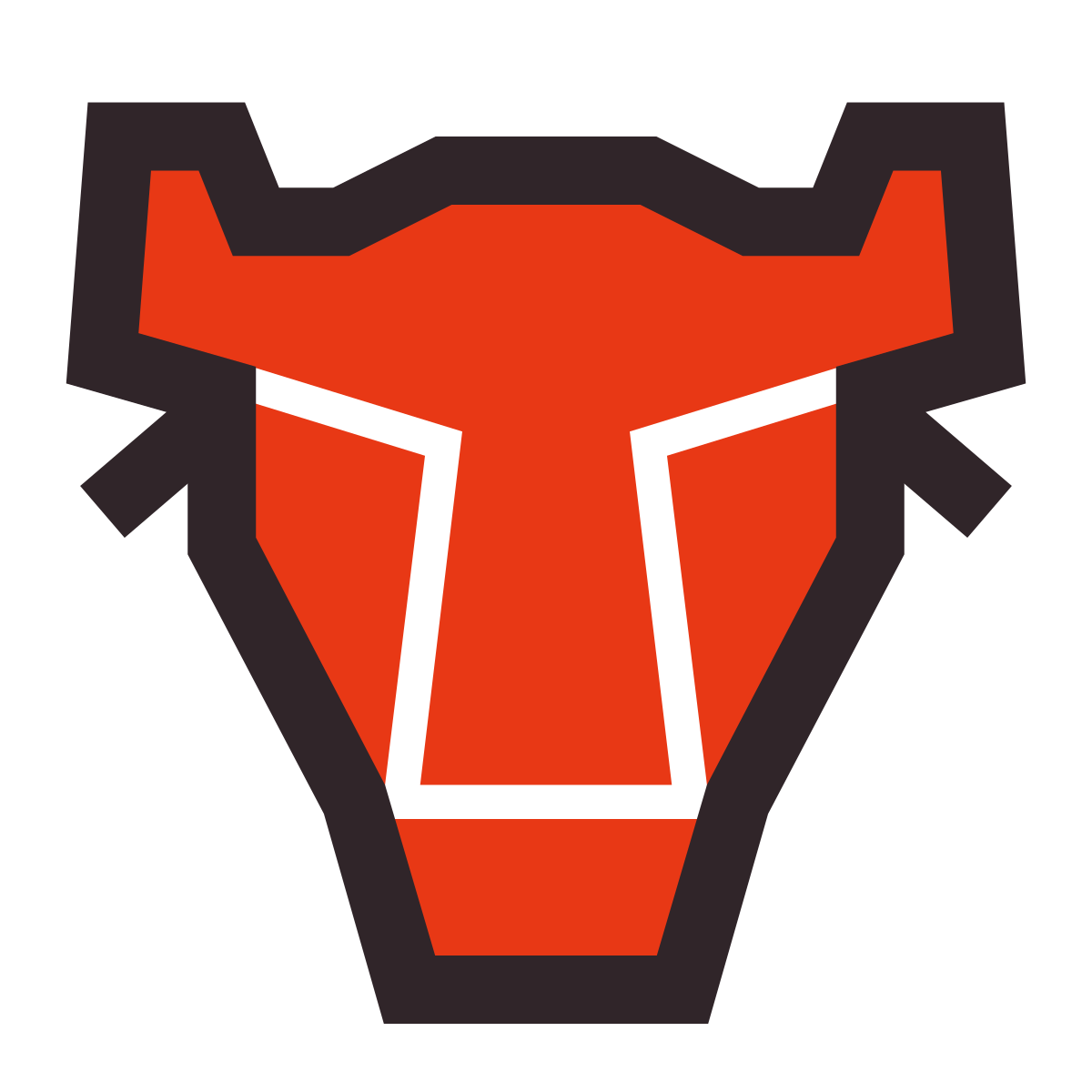 retro style bull icon