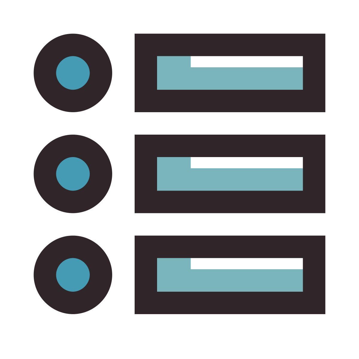 retro style elenco puntato icon