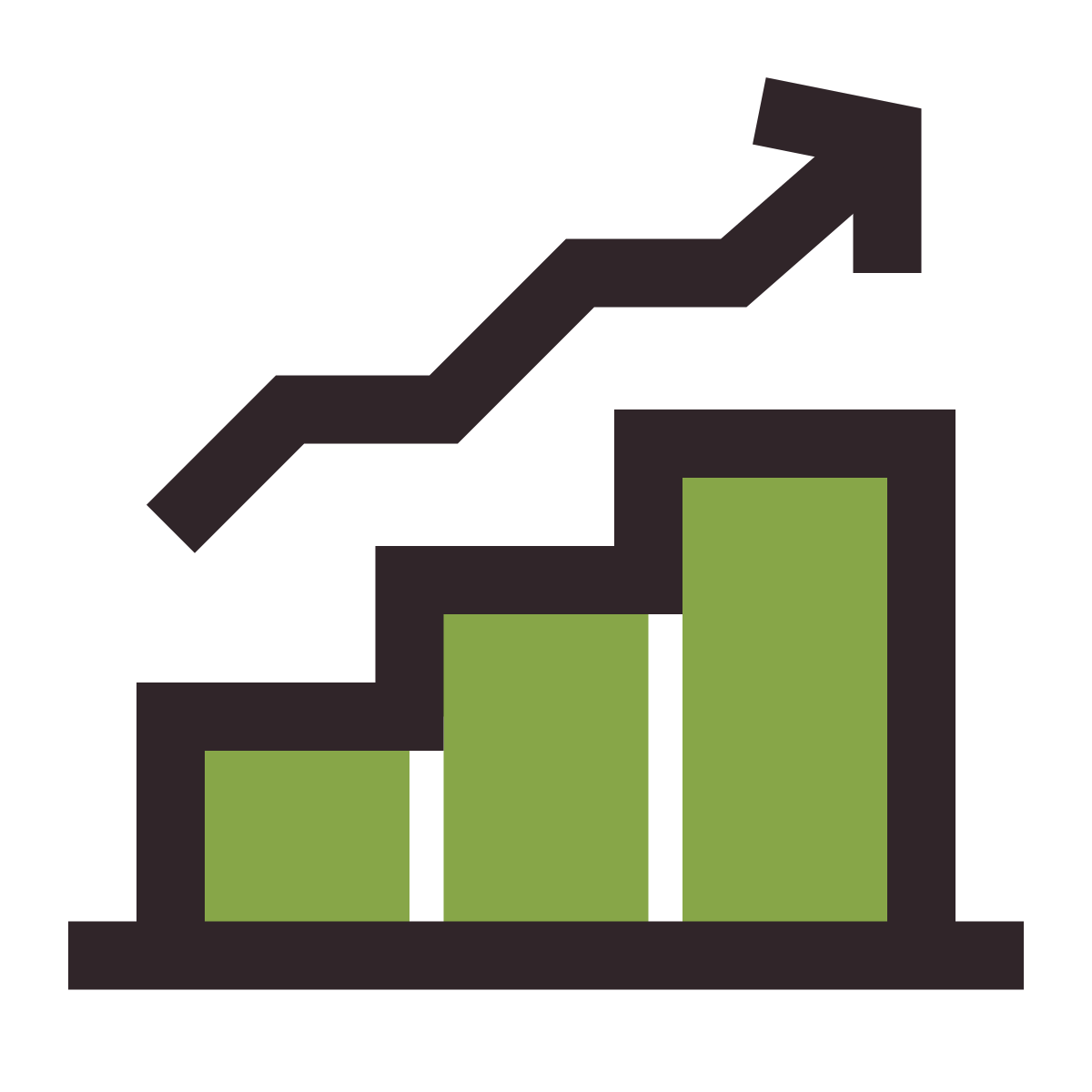 retro style bullish icon