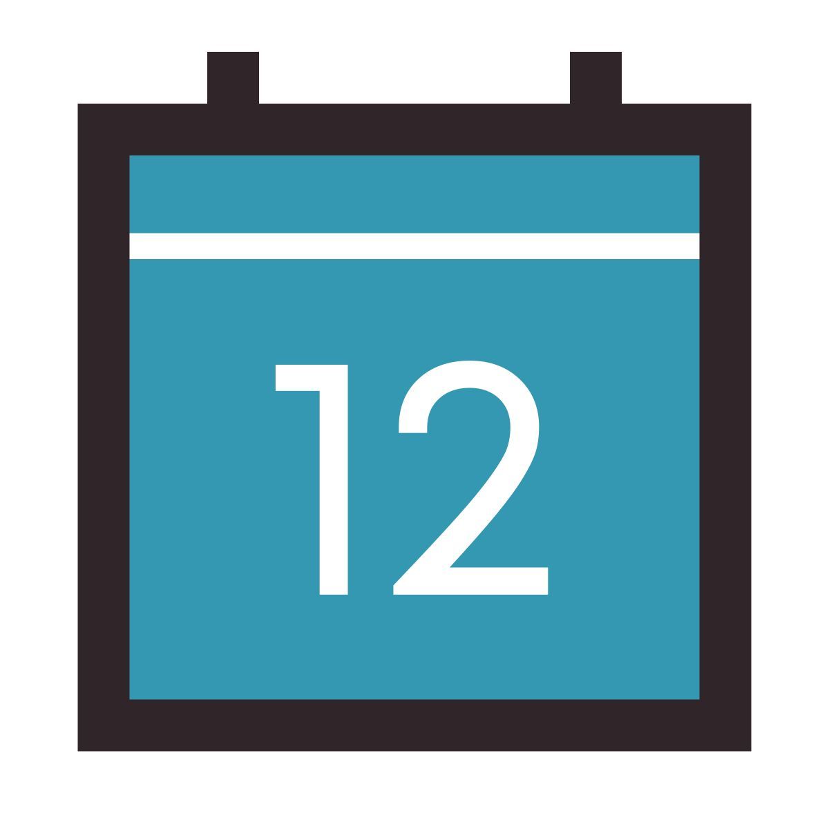 retro style 日历12 icon