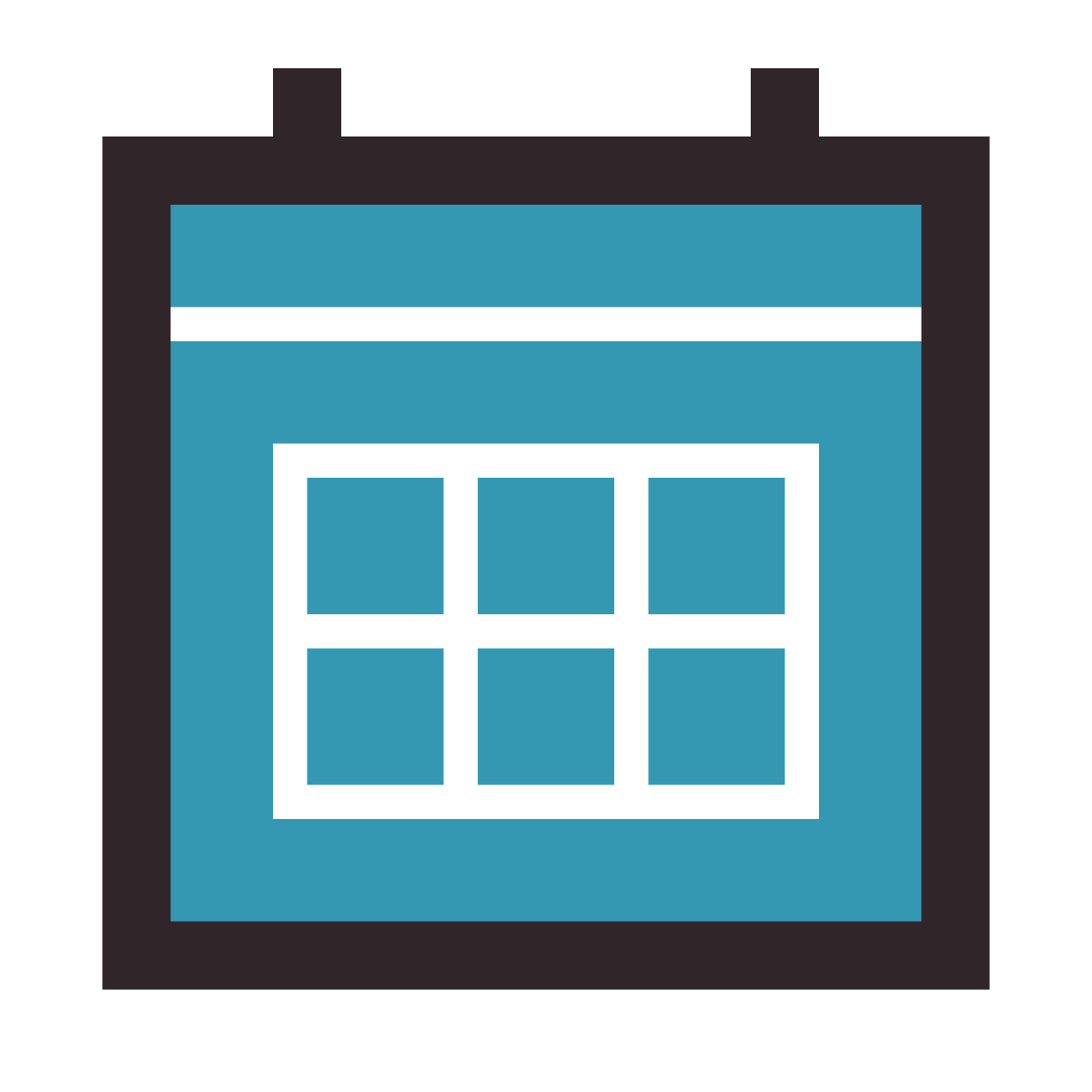 retro style calendar icon