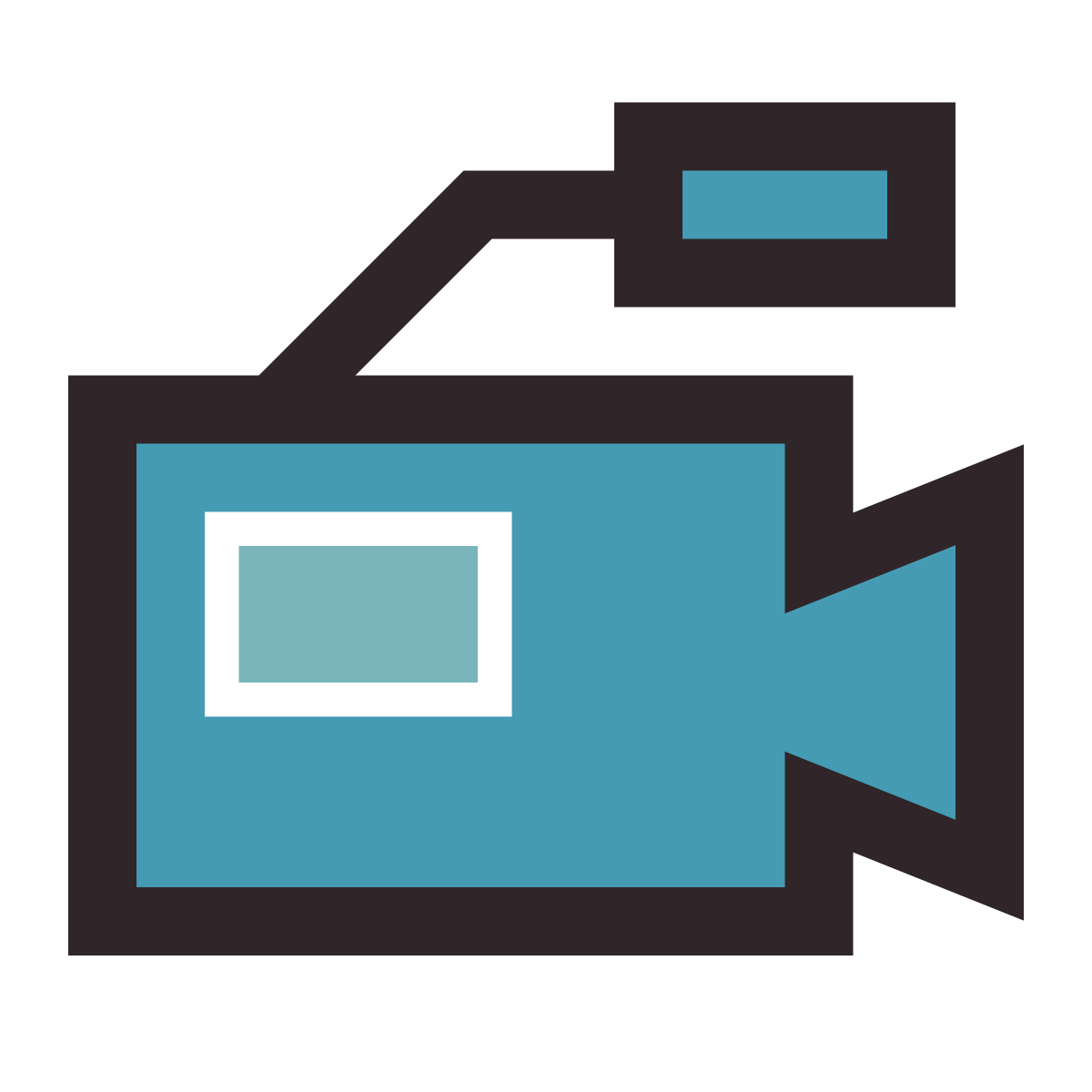 retro style camcorder pro icon