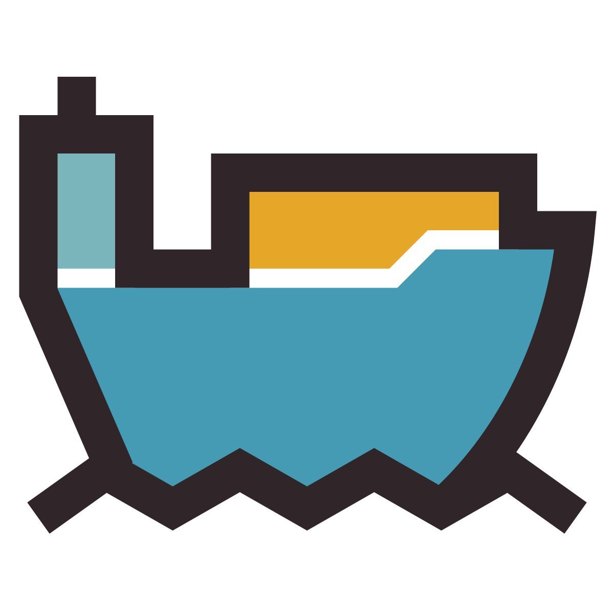 retro style 货船 icon