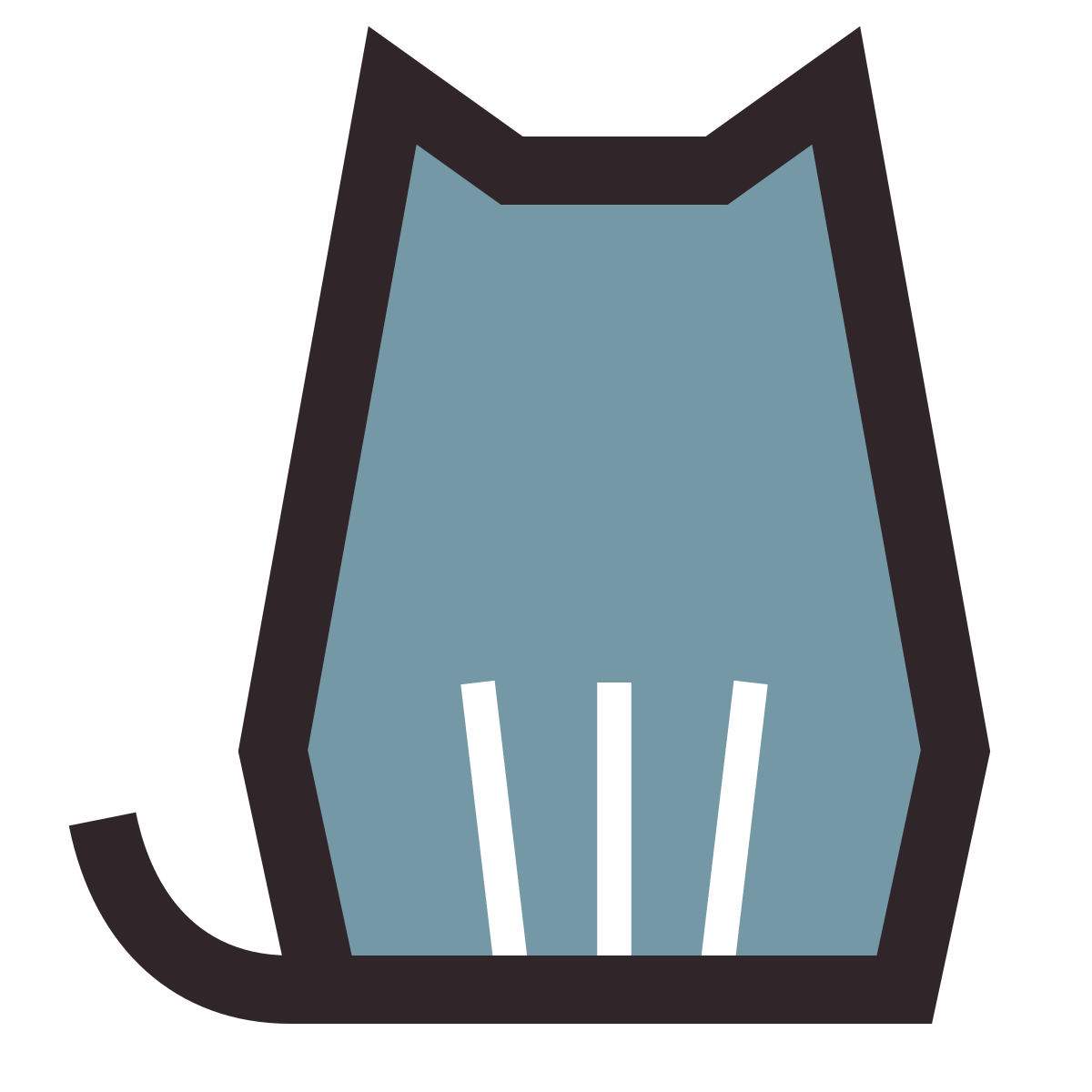 retro style cat icon