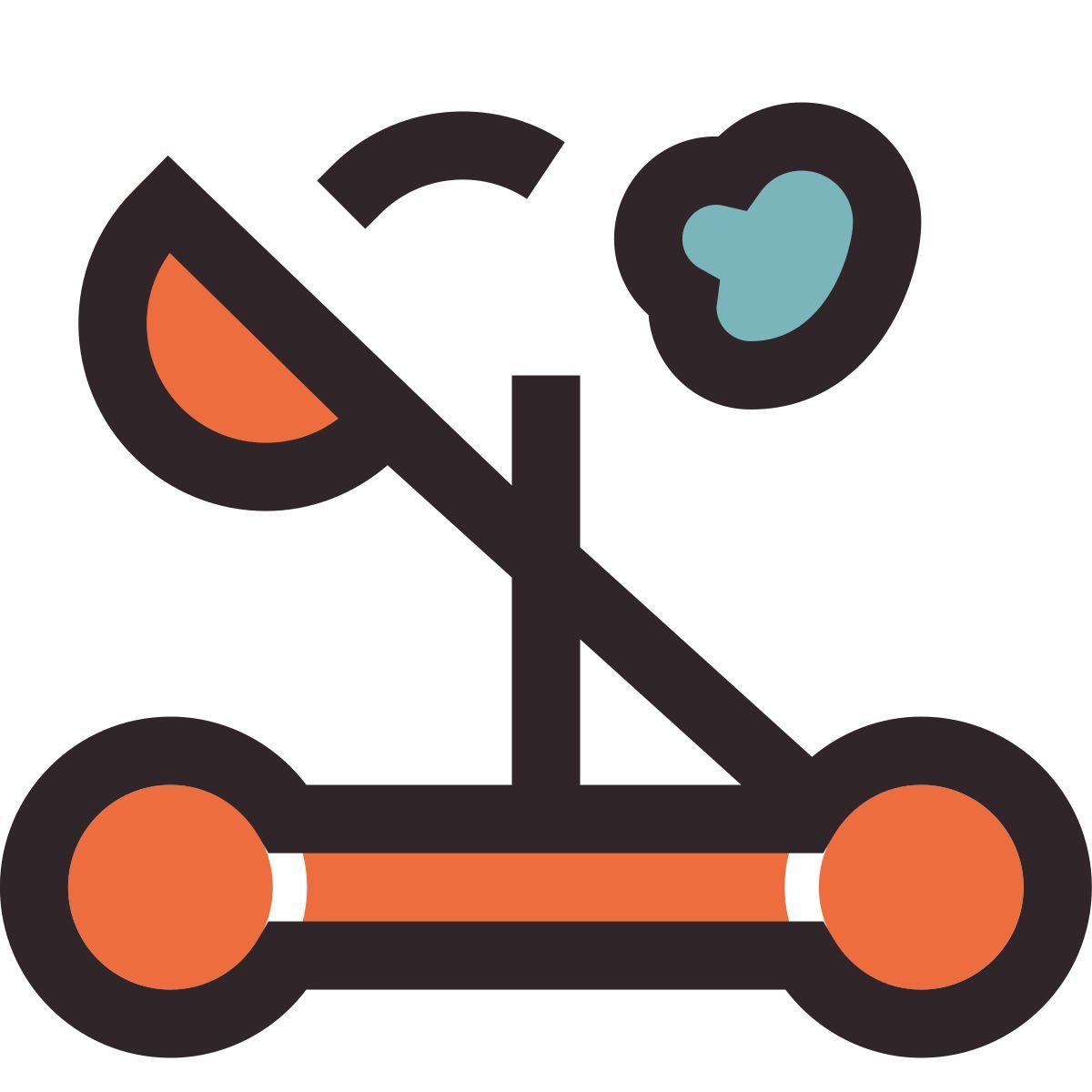 retro style catapulta di infornamento icon