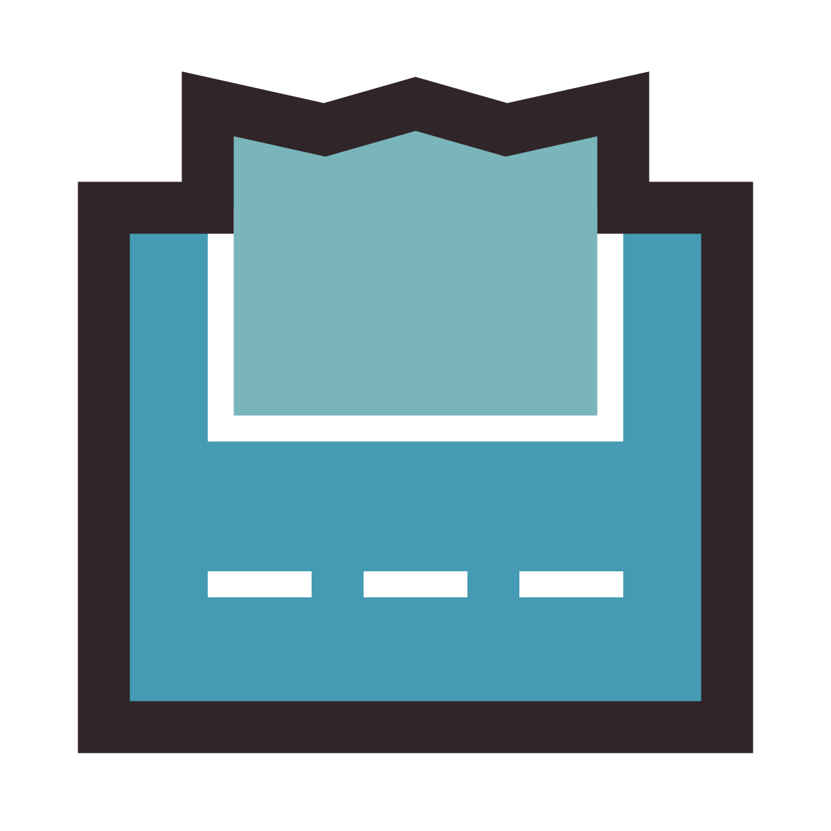 retro style check icon