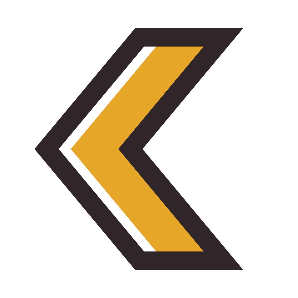 retro style chevron left icon