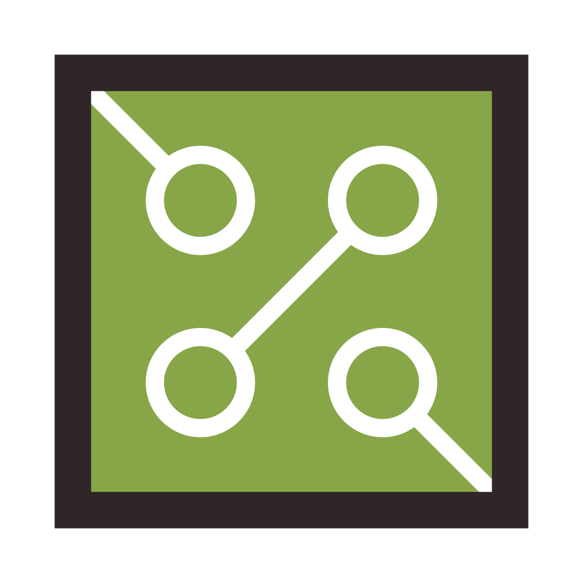 retro style circuit icon