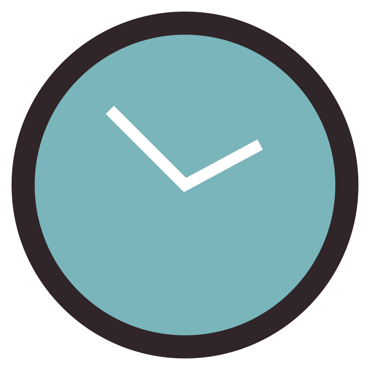 retro style clock icon