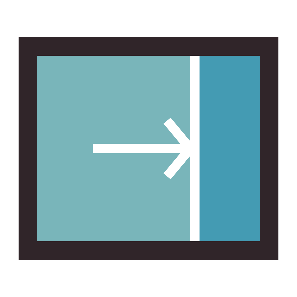 retro style close pane icon