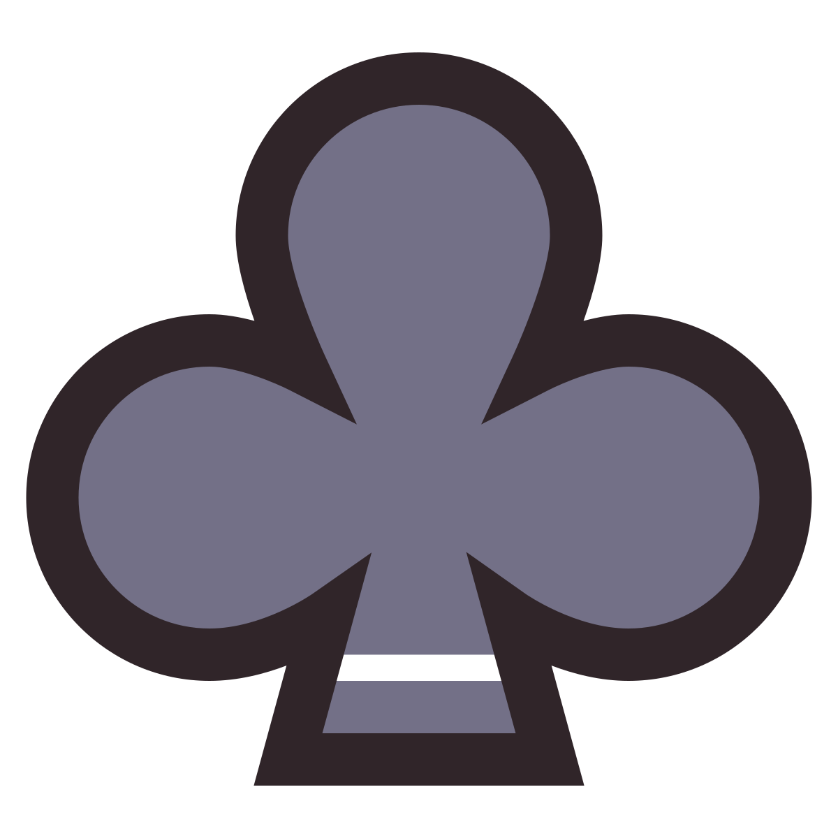 retro style clubs icon