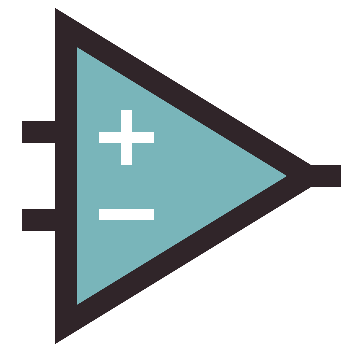 retro style comparator icon
